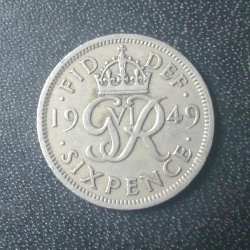 6 пенсов 1949 Великобритания