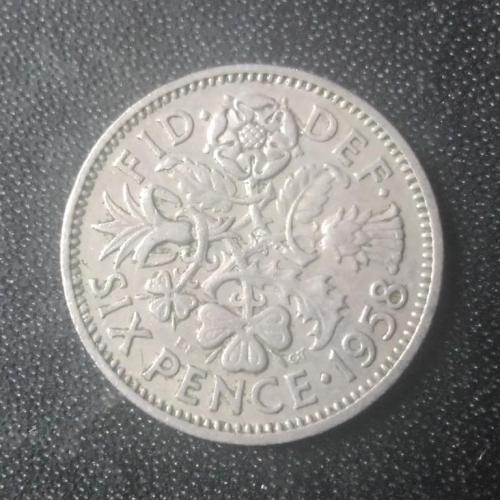 6 пенсов 1958 Великобритания 