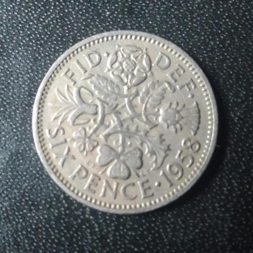 6 пенсов 1958 Великобритания 