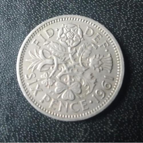  6 пенсов 1961 Великобритания