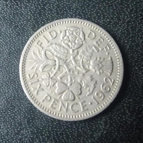 6 пенсов 1962 Великобритания 