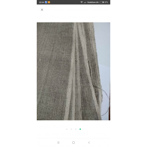 винтаж. отрез натуральная ткань, лён не выбеленный. длина 3.20 +-, ширина 90. цена за отрез. на метр