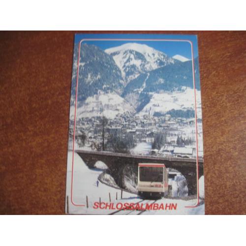Австрия Тироль лыжный курорт Бад Гофгаштайн горы трамвай  1992  ПП 15 Х10 см