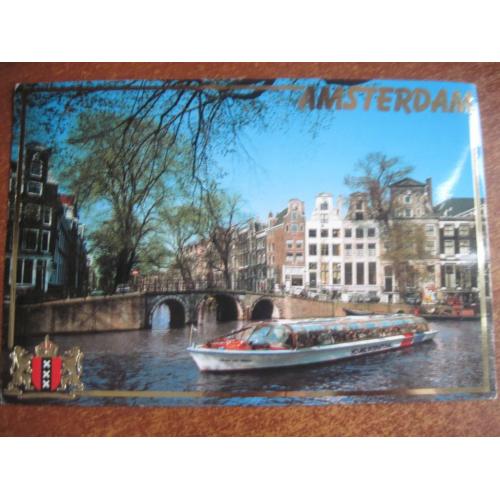 Нидерланды амстердам каналы катер 1989 ПП 16 на 11 см