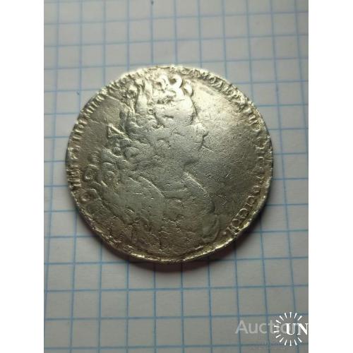 1 рубль 1727 год Петр II