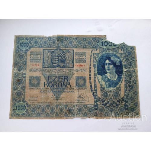 1000 крон 1902 год Австро Венгрия