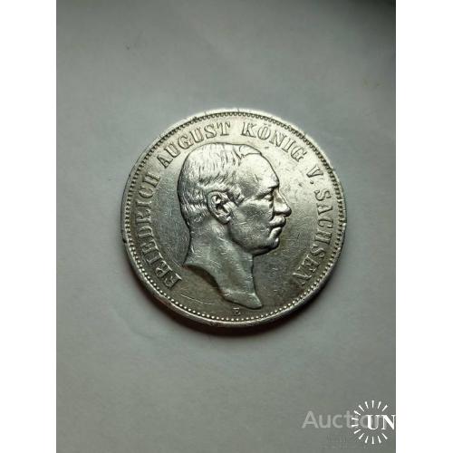 5 марок Фридрих Август Король Саксонии 1907 Е