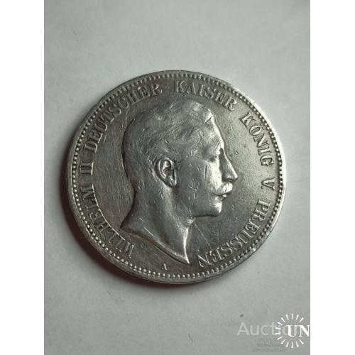 5 марок Пруссия 1907 А
