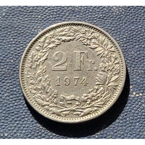 2 Франка Швейцария 1974