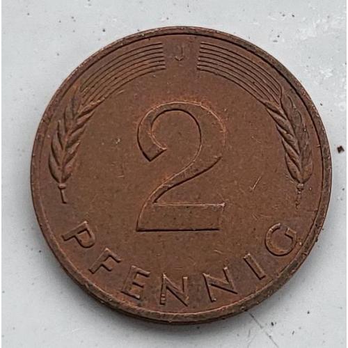 2 пфеннига 1988 Германия