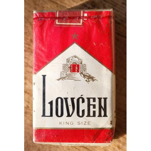 LOVCEN ЛОВЧЕН Коллекционная пачка сигарет Черногория Югославия сигарети цигарки тютюн