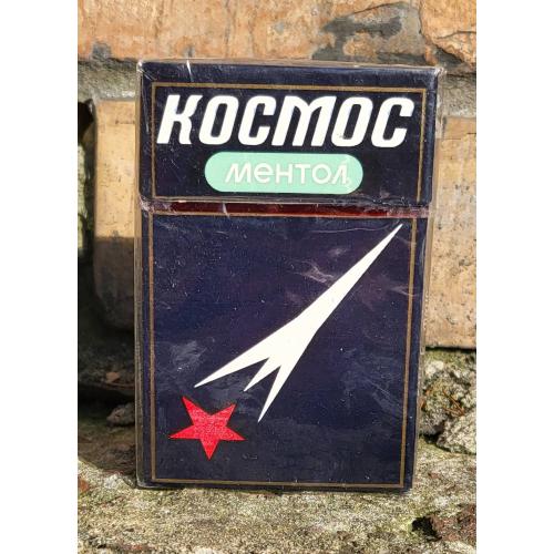 КОСМОС МЕНТОЛ Коллекционная пачка сигарет Ява ГОСТ 1981-й г. сигарети цигарки тютюн