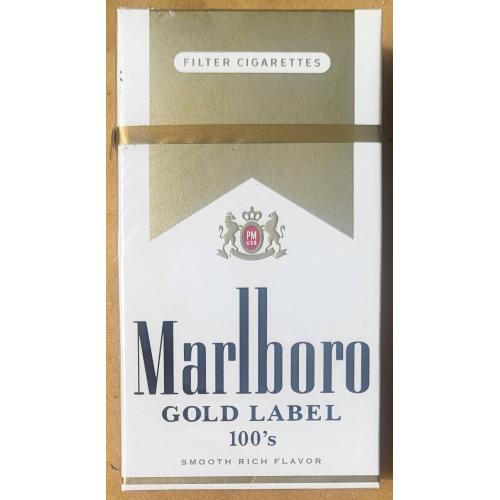 MARLBORO Gold Label 100`s 100 mm США пачка Современных сигарет сигарети цигарки тютюн