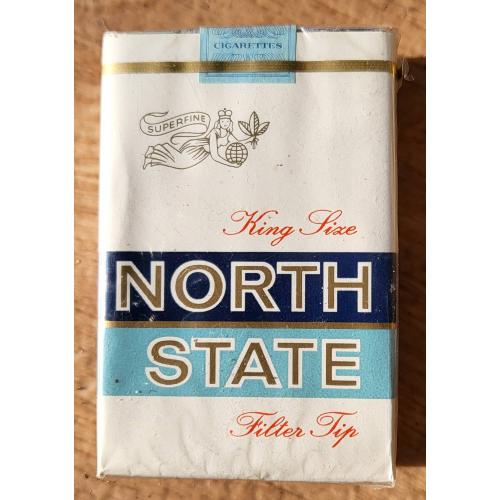 NORTH STATE США 1990е Коллекционная пачка сигарет сигарети цигарки тютюн