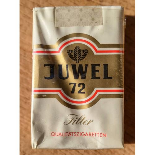 Пачка сигарет "Juwel 72"  Дрезден ГДР