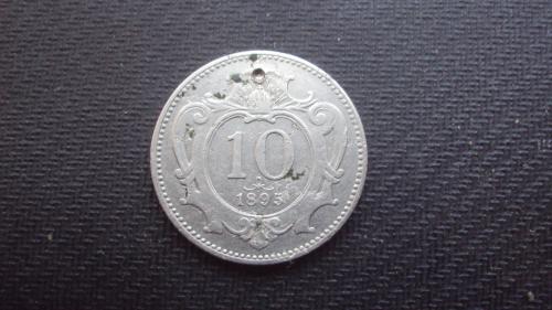 Австро-Венгрия 10 филлеров 1895г.