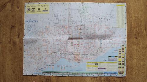 План-карта Торонто. 1998г.