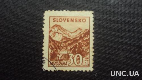 Словакия 1940г. зуб. 10 1/2.
