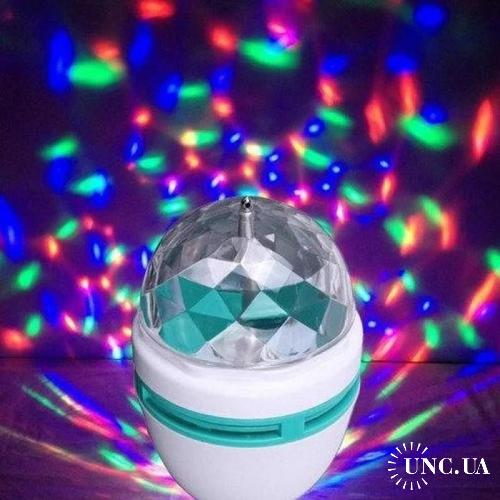 *  Диско-лампа Led mini party light+переходник в розетку