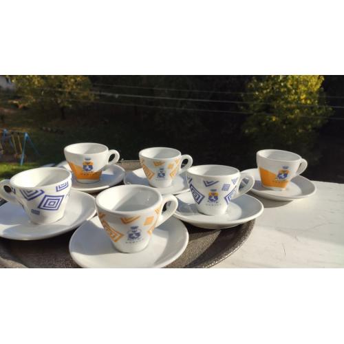 * Новые кофейные чашки фарфор Италия. 6 пар -   6 cups with saucers Brand: IPA     (Italy)