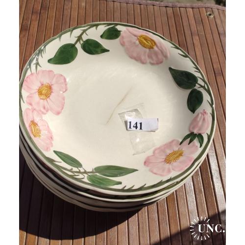 * оптом 6 шт -  Villeroy Boch Wild Rose Германия - тарелки с углублением