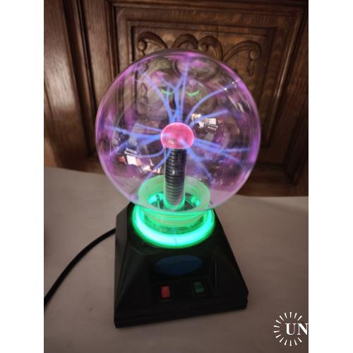 * Плазмова куля Тесла музичний нічник плазмова лампа куля з блискавками Plasma ball *12 см диаметр