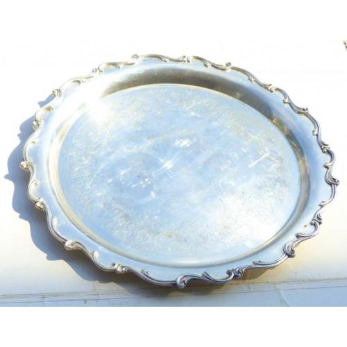 * поднос  - серебрение    International Silver Co    36,5 см