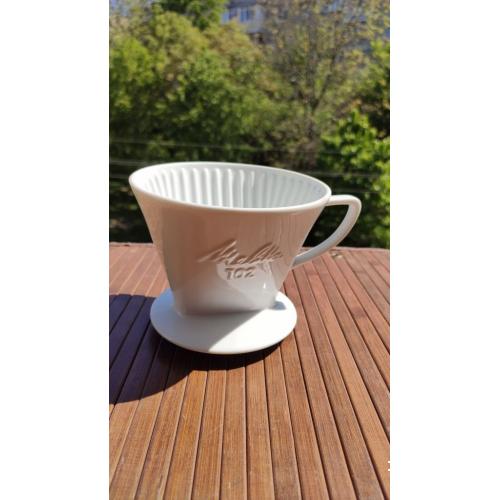 * Пуровер, ТМ "Melitta 102" Coffeefilter Porcelain белый фарфоровый