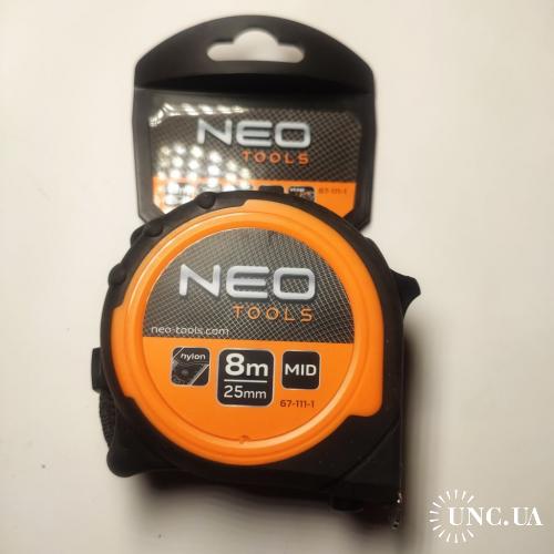 * Рулетка NEO Tools 8 м x 25 мм