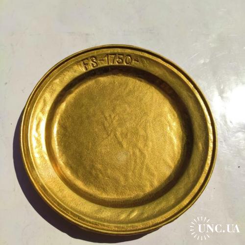 тарелка - бронза - Германия. - 16,8  см       - № 1750