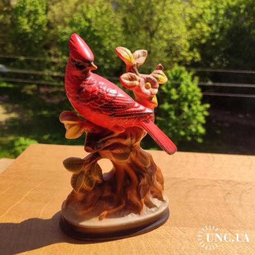 * Vintage Enesco Red Cardinal Bird Figurine Japan