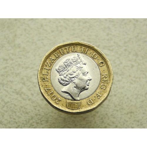  1 фунт Великобританія 2016 рік Єлізавета II (Королева Великобританії та Північної Ірландії) (880)