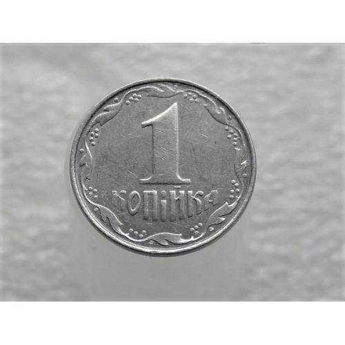 1 копейка Украина 2012 год " БРАК, непрочекан аверса монеты " (150+)