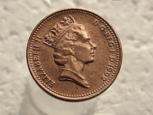 1 пенни Великобритания 1992 год (209)