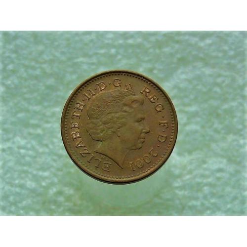 1 пенни Великобритания 2001 год (527+)