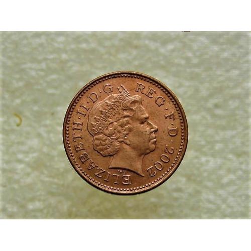 1 пенни Великобритания 2002 год (693+)