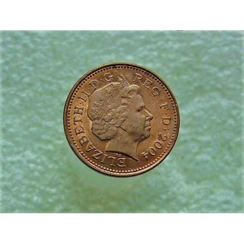  1 пенни Великобритания 2004 год (655+)