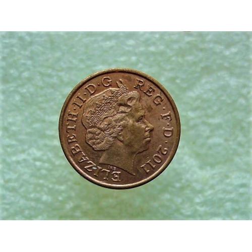 1 пенни Великобритания 2011 год (656+)
