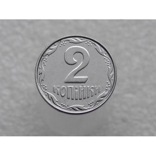 2 копейки Украина 2010 год 1ДА " БРАК, смятие штампа аверса монеты " (366+)
