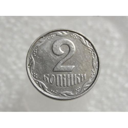 2 копейки Украина 2012 год " БРАК, выкрошка штампа реверса " (210+)
