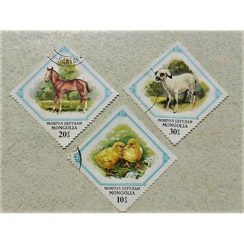 Серія поштових марок Монголія " Фауна " 1982 рік