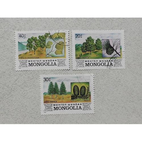  Серія поштових марок Монголія " Флора " 1982 рік
