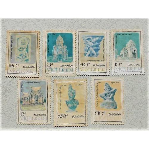  Серія поштових марок В'єтнам " Архітектура " 1987 рік 