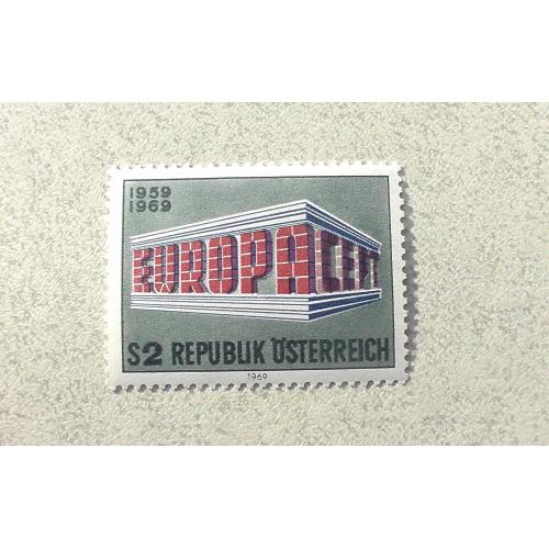  Поштова марка Австрія " Європа СЕРТ " 1969 рік **