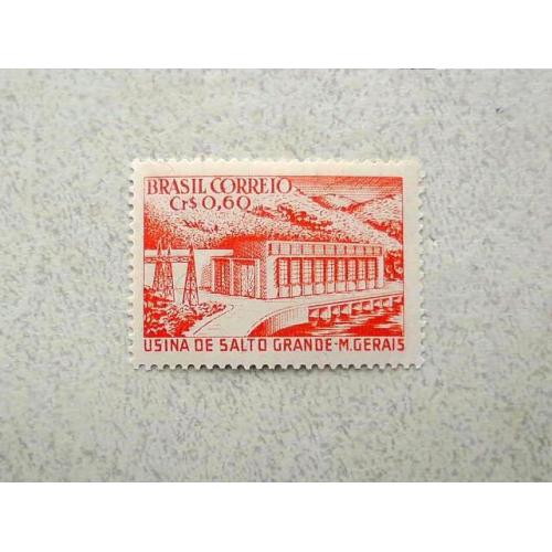  Поштова марка Бразилія 1955 рік **