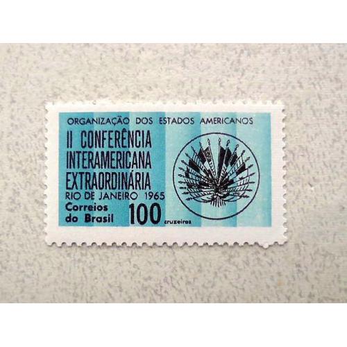  Поштова марка Бразилія 1965 рік **
