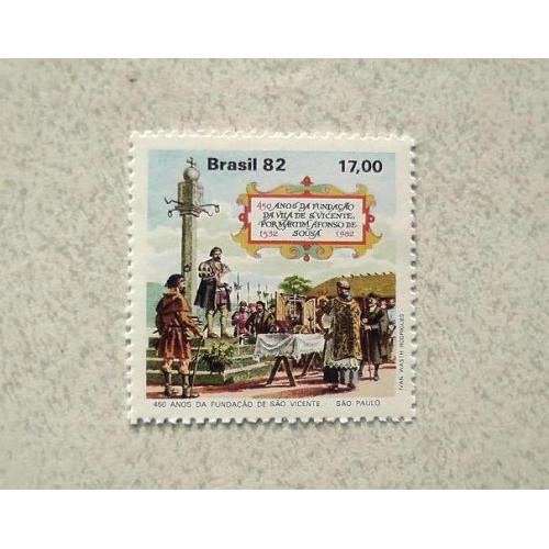 Поштова марка Бразилія 1982 рік ** 