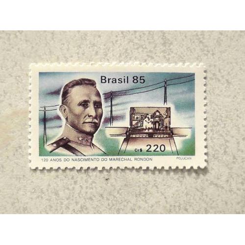 Поштова марка Бразилія 1985 рік  **