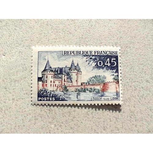  Поштова марка Франція 1961 рік **