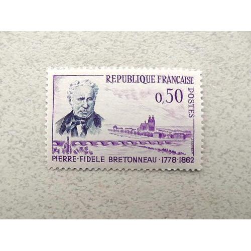  Поштова марка Франція 1962 рік **